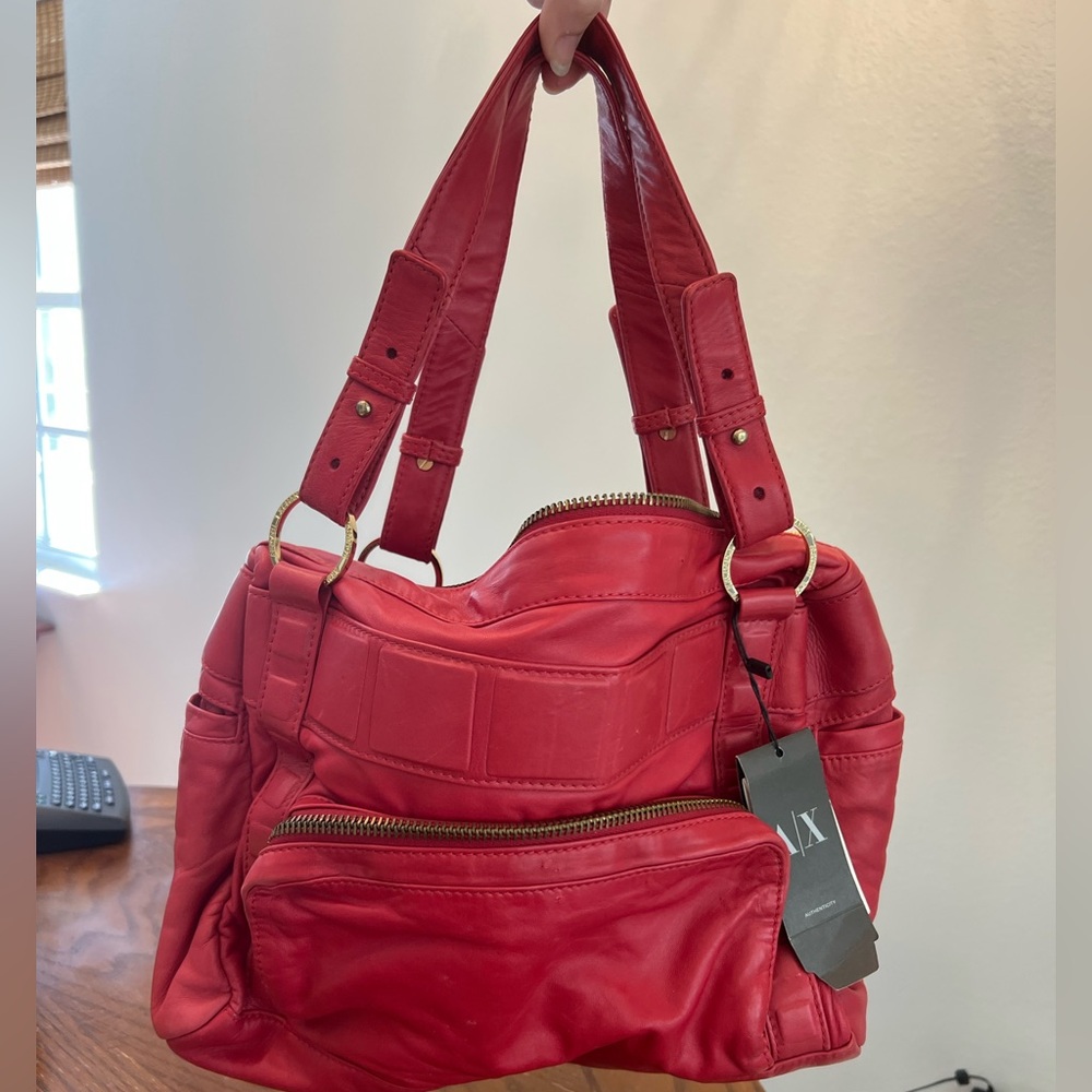 Armani Exchange Red Handbag